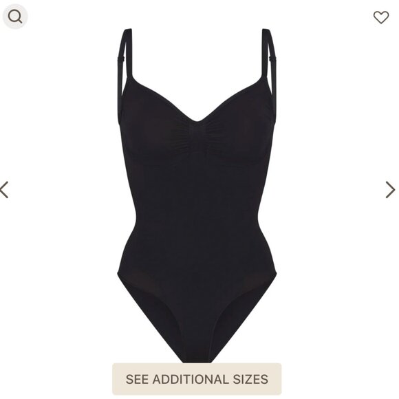 SKIMS Seamless Sculpt Bodysuit Brief with Snaps | Onyx | L/XL - Picture 1 of 4